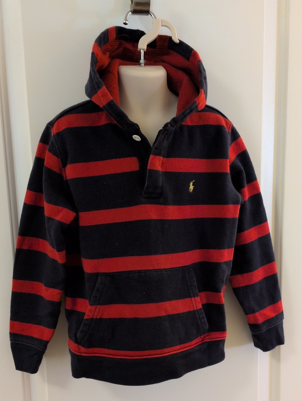 Polo Ralph Lauren Striped Button Up Hoodie